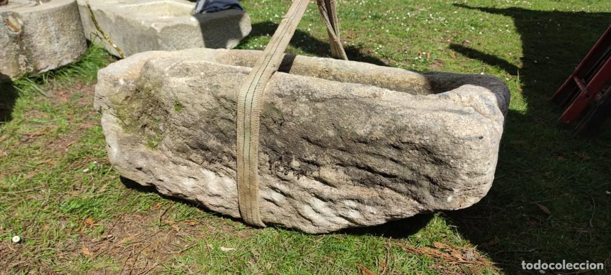 Artesan&iacute;a: Pila R&uacute;stica de Granito Robusta Rectangular 110x65x40 // jrsanchezantiques - Foto 4
