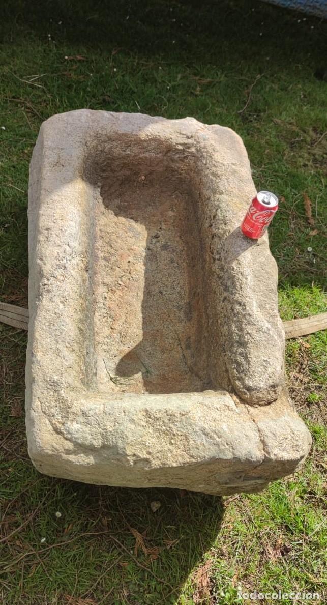 Artesan&iacute;a: Pila R&uacute;stica de Granito Robusta Rectangular 110x65x40 // jrsanchezantiques - Foto 6