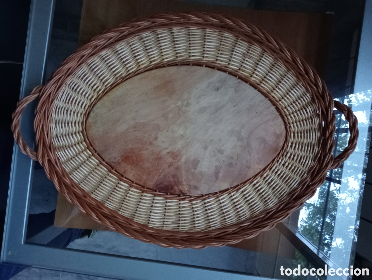 Artesan&iacute;a: Preciosas bandejas de mimbre - Foto 3