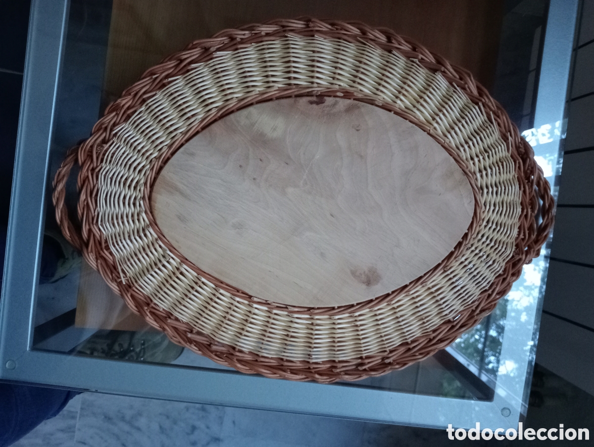 Artesan&iacute;a: Preciosas bandejas de mimbre - Foto 4