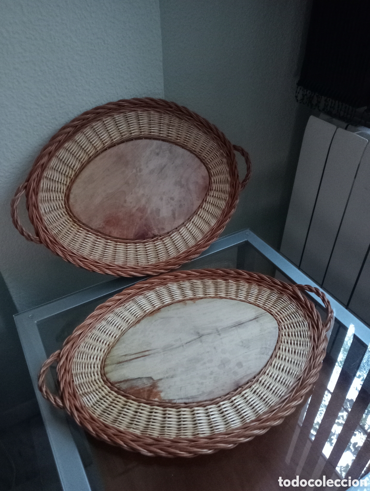 Artesan&iacute;a: Preciosas bandejas de mimbre - Foto 2