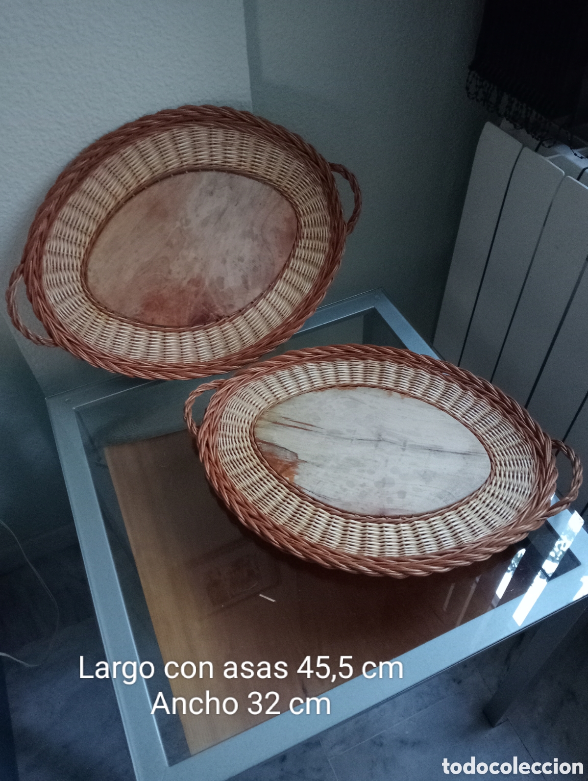 Artesan&iacute;a: Preciosas bandejas de mimbre - Foto 1