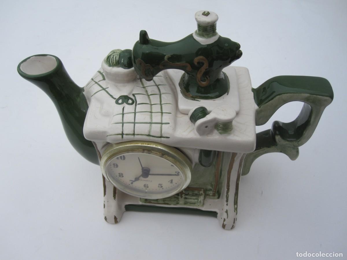 Artesan&iacute;a: Reloj tetera ceramica - Foto 1