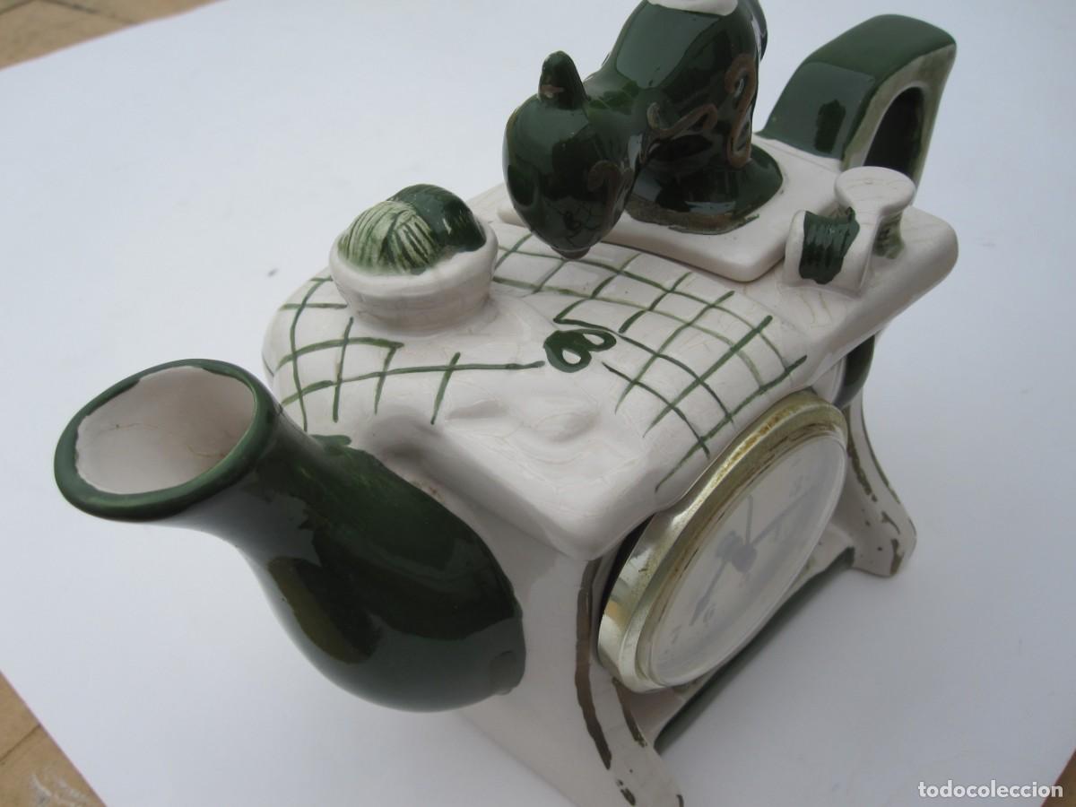 Artesan&iacute;a: Reloj tetera ceramica - Foto 4