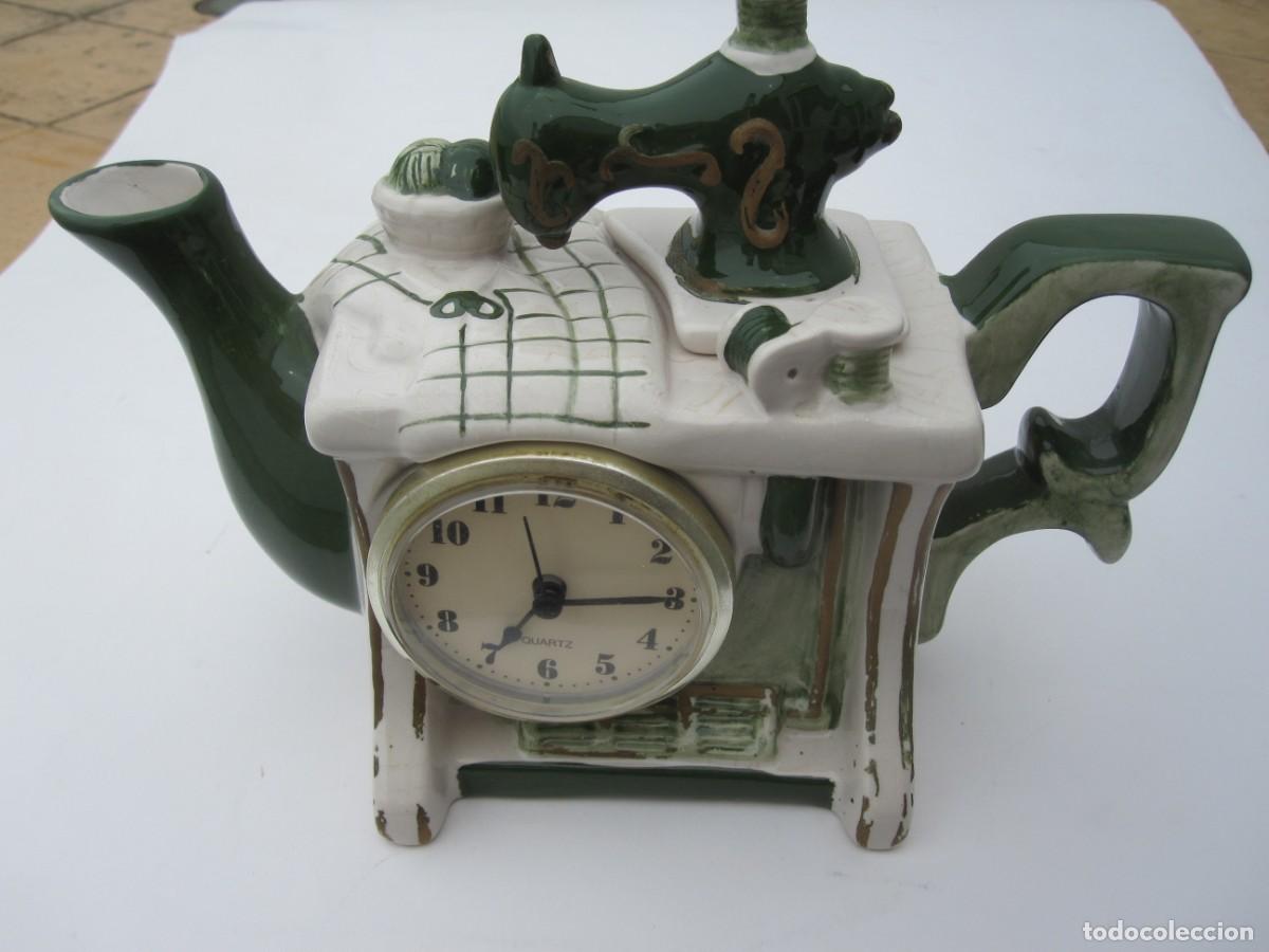 Artesan&iacute;a: Reloj tetera ceramica - Foto 5