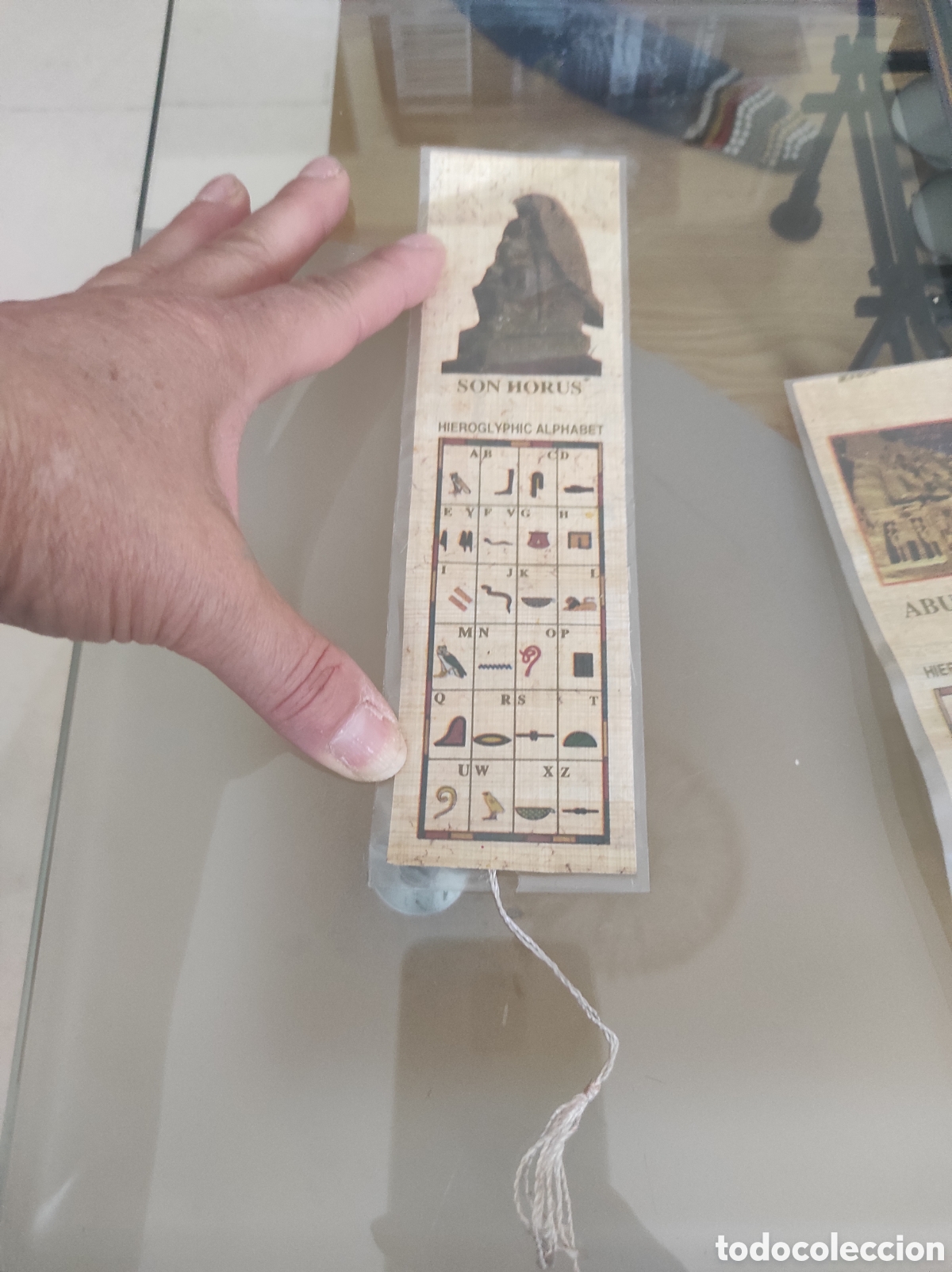 Artesan&iacute;a: Marca p&aacute;ginas en papel papiro 2 uds - Foto 1