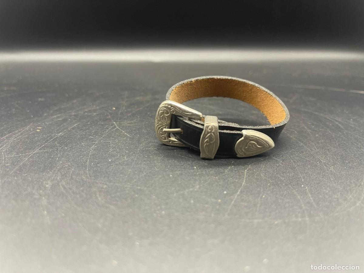 Artesan&iacute;a: PULSERA DE CUERO NEGRA - Foto 5