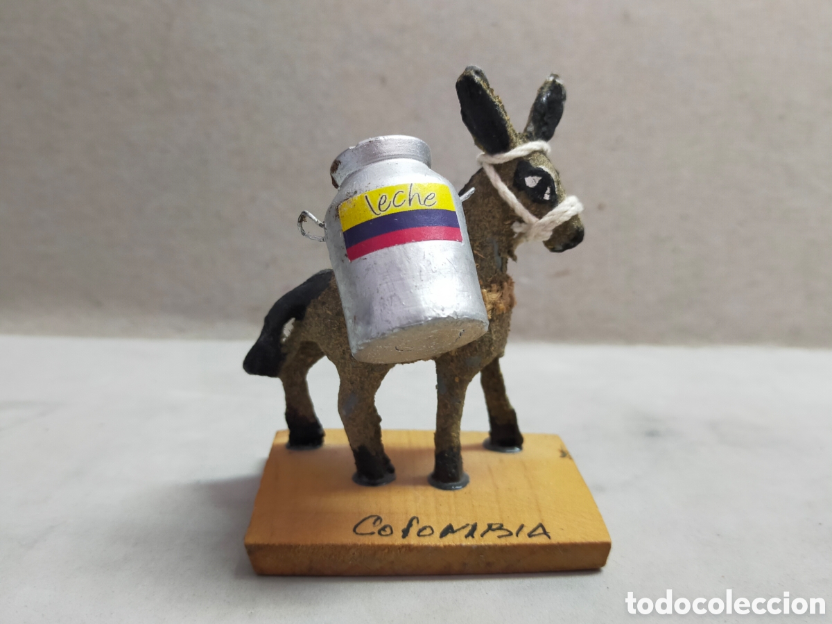 Artesan&iacute;a: BURRITO EN MADERA. COLOMBIA. 7 CM. - Foto 2