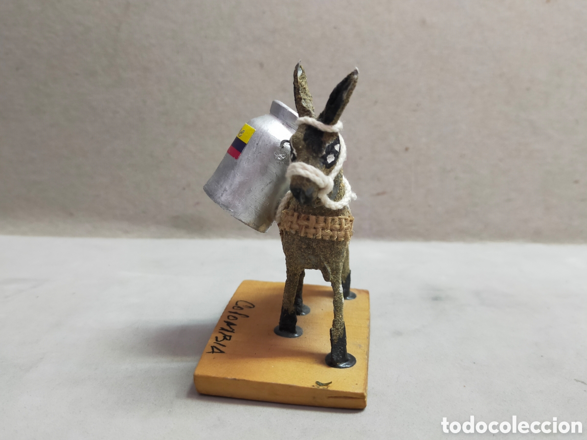 Artesan&iacute;a: BURRITO EN MADERA. COLOMBIA. 7 CM. - Foto 3