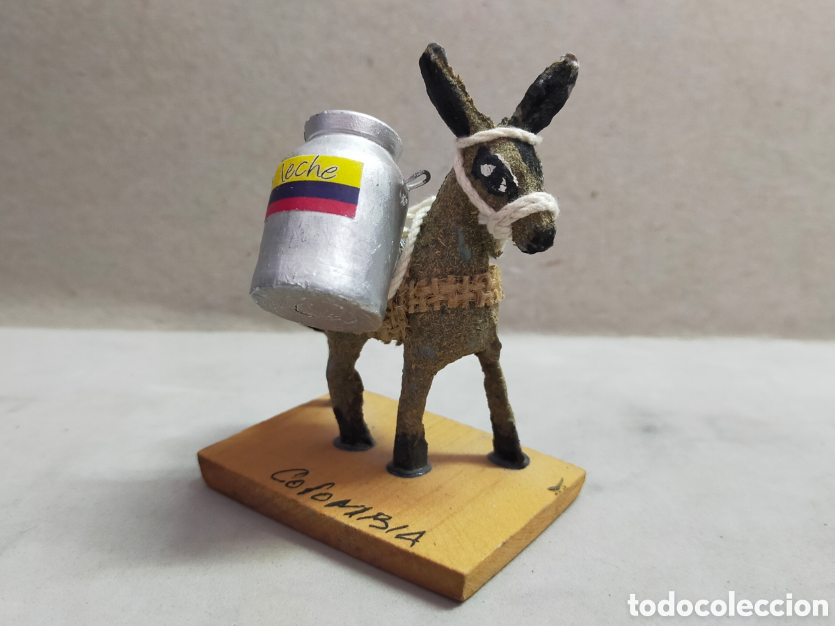 Artesan&iacute;a: BURRITO EN MADERA. COLOMBIA. 7 CM. - Foto 1