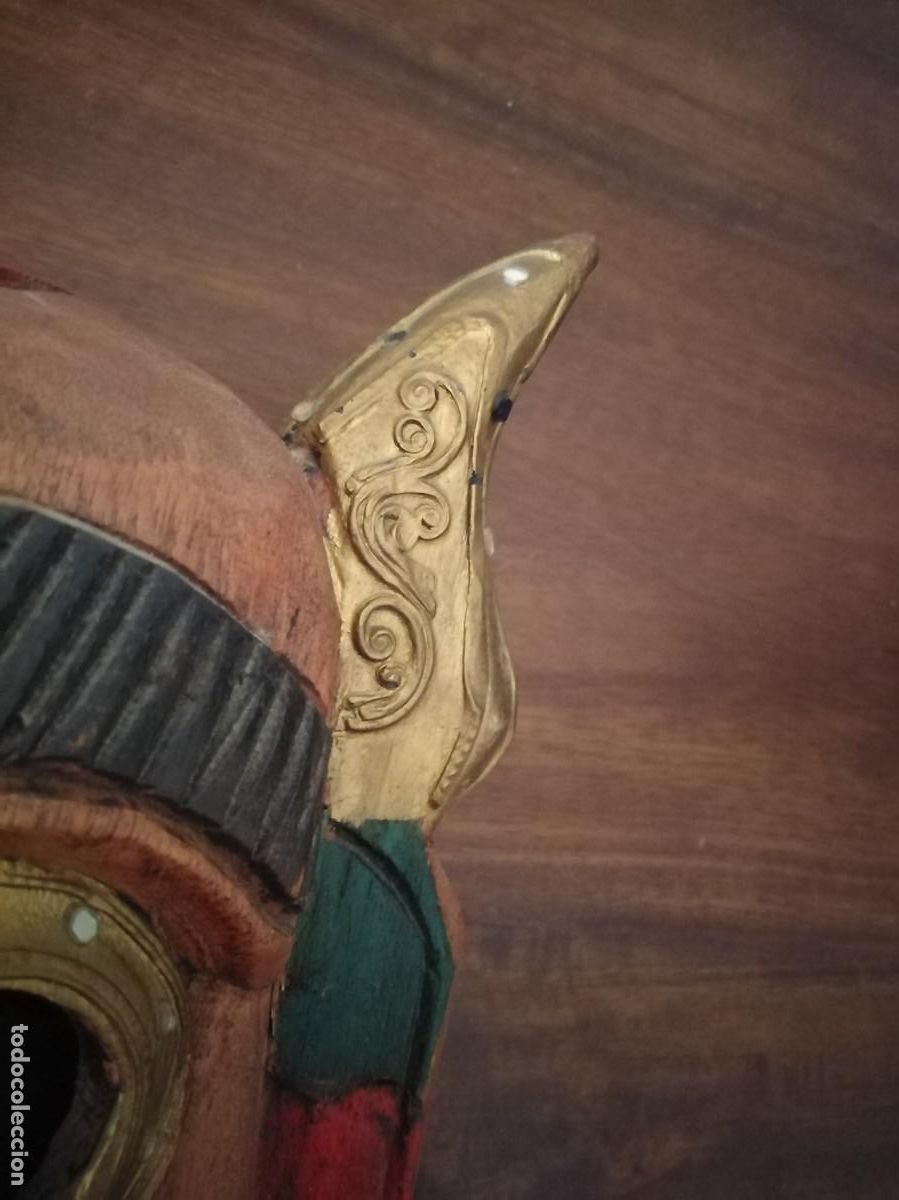 Artesan&iacute;a: M&aacute;scara asi&aacute;tica. En madera. - Foto 10