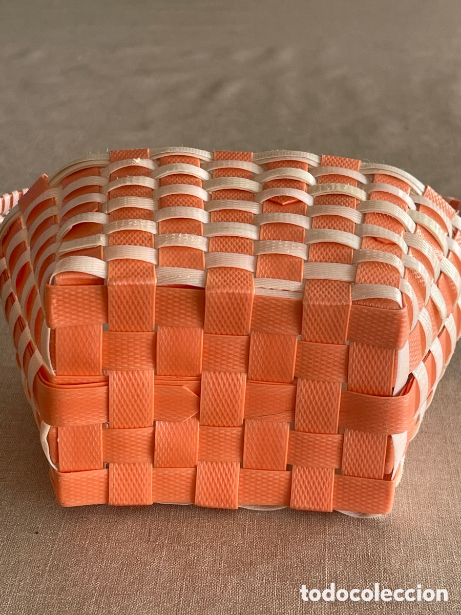 Artesan&iacute;a: Cesta de pl&aacute;stico, hecha a mano - Foto 4