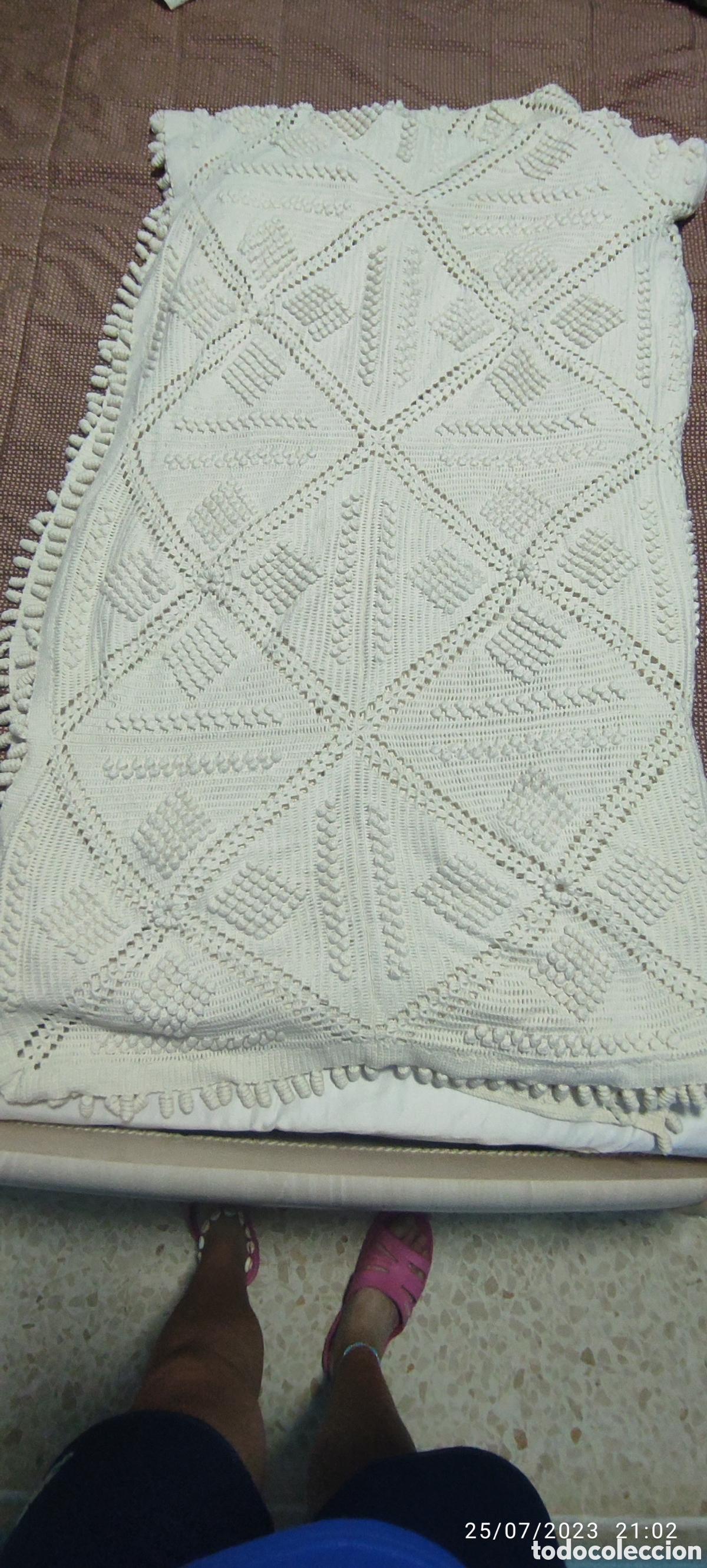 Artesan&iacute;a: Colcha de ganchillo - Foto 4