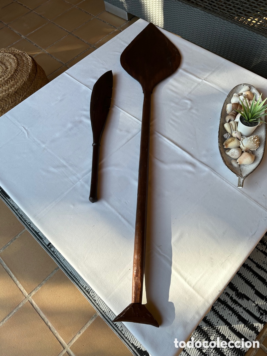 Artesan&iacute;a: Utensilios Amazonia, remos , maza. - Foto 2