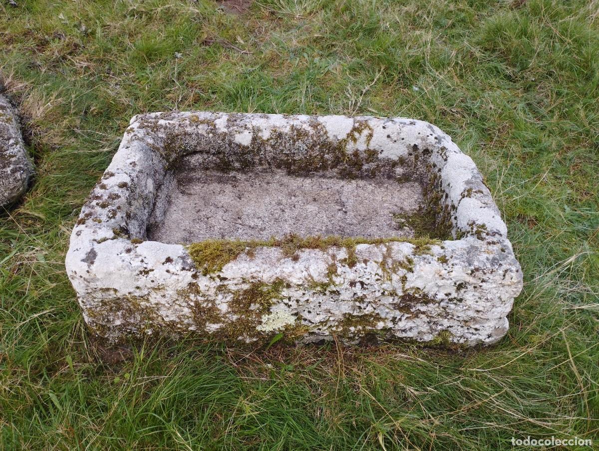 Artesan&iacute;a: Pila R&uacute;stica rectangular de Granito con Desag&uuml;e 83x48x26 // jrsanchezantiques - Foto 6
