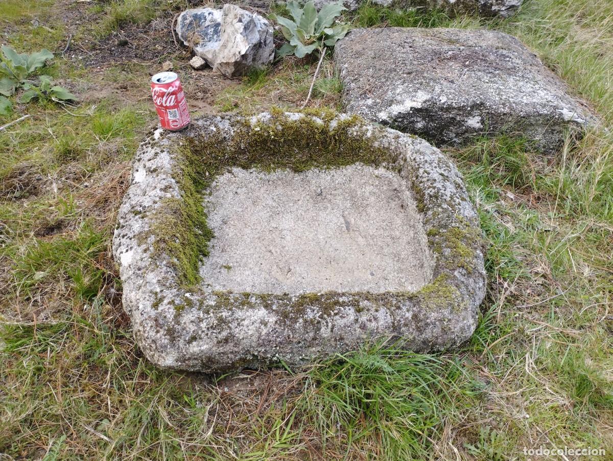 Artesan&iacute;a: Pila R&uacute;stica Rectangular de Granito 77x71x20 / jrsanchezantiques - Foto 2