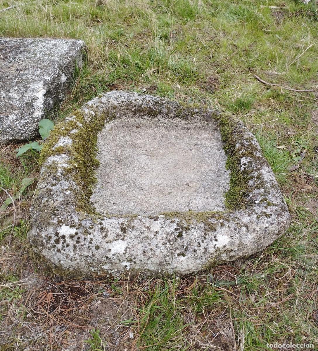 Artesan&iacute;a: Pila R&uacute;stica Rectangular de Granito 77x71x20 / jrsanchezantiques - Foto 9