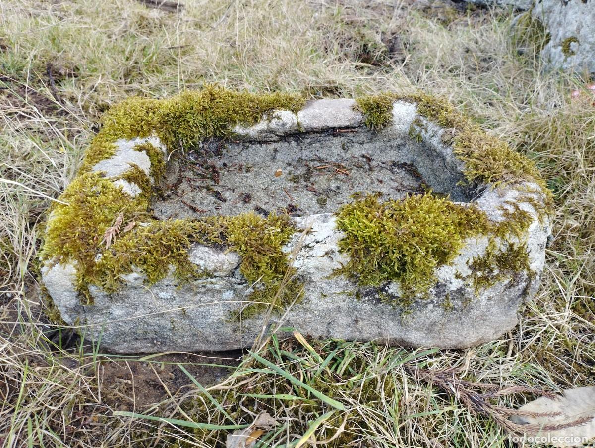 Artesan&iacute;a: Pila R&uacute;stica Rectangular de Granito 43x30x18 / jrsanchezantiques - Foto 1