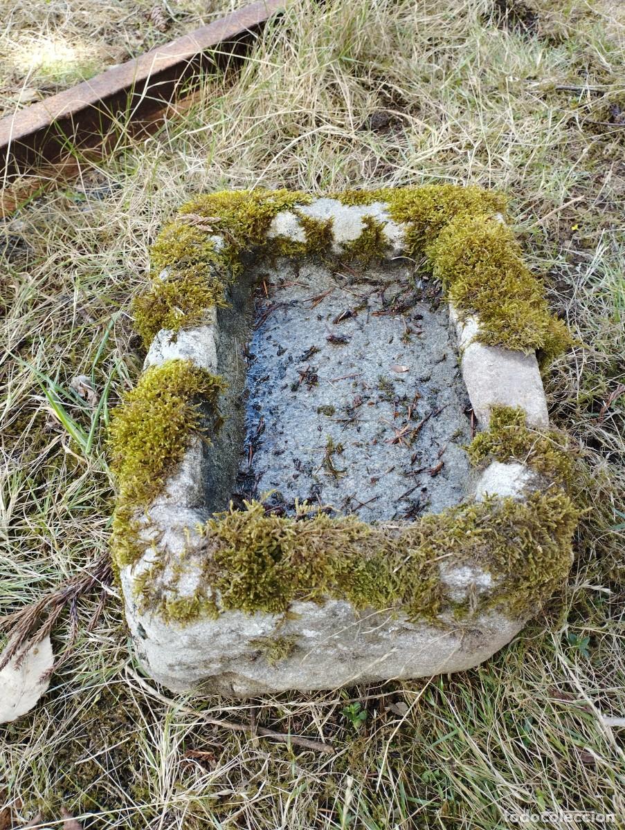 Artesan&iacute;a: Pila R&uacute;stica Rectangular de Granito 43x30x18 / jrsanchezantiques - Foto 9