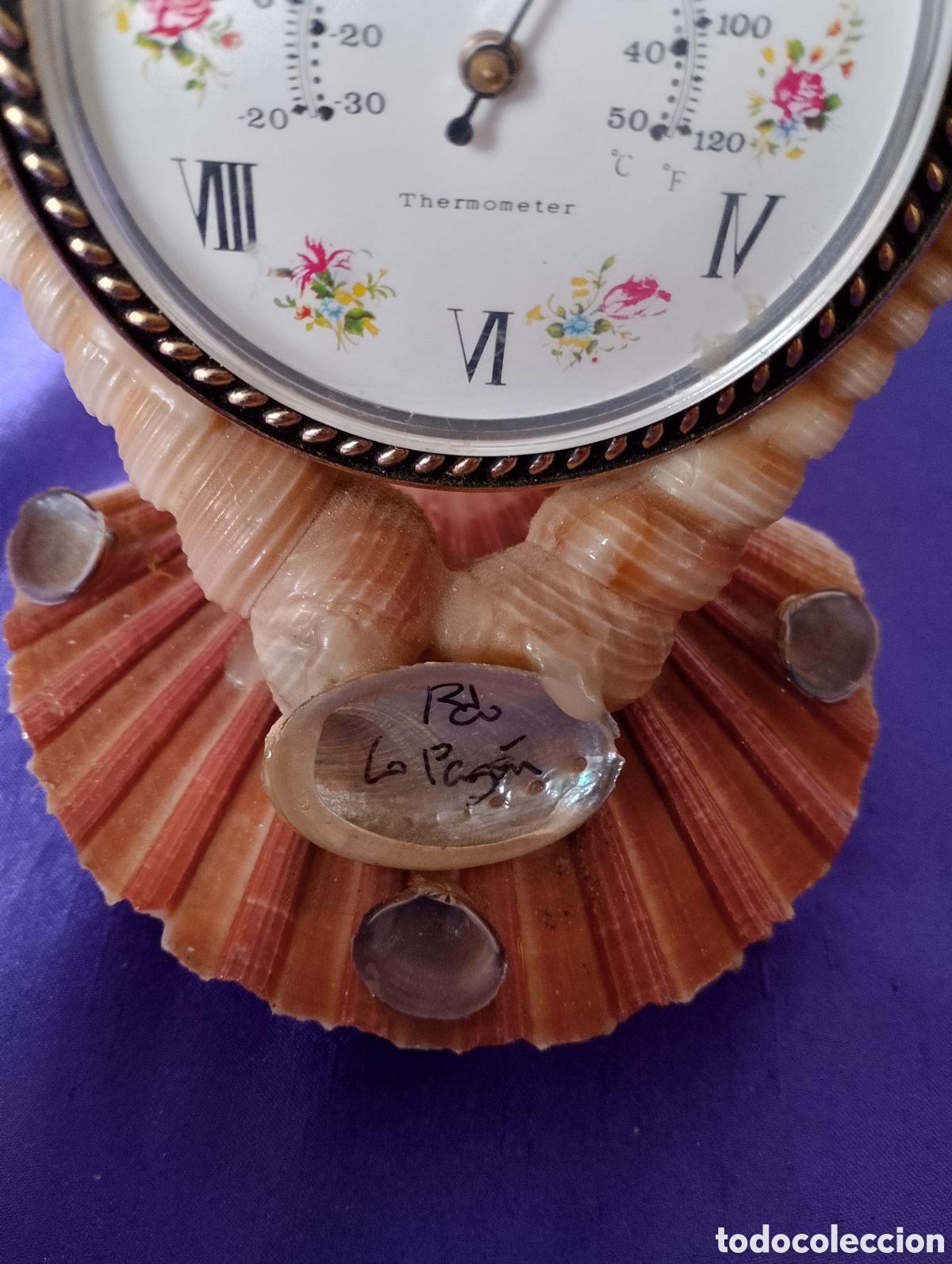Artesan&iacute;a: Term&oacute;metro entre conchas composici&oacute;n decorativa - Foto 7
