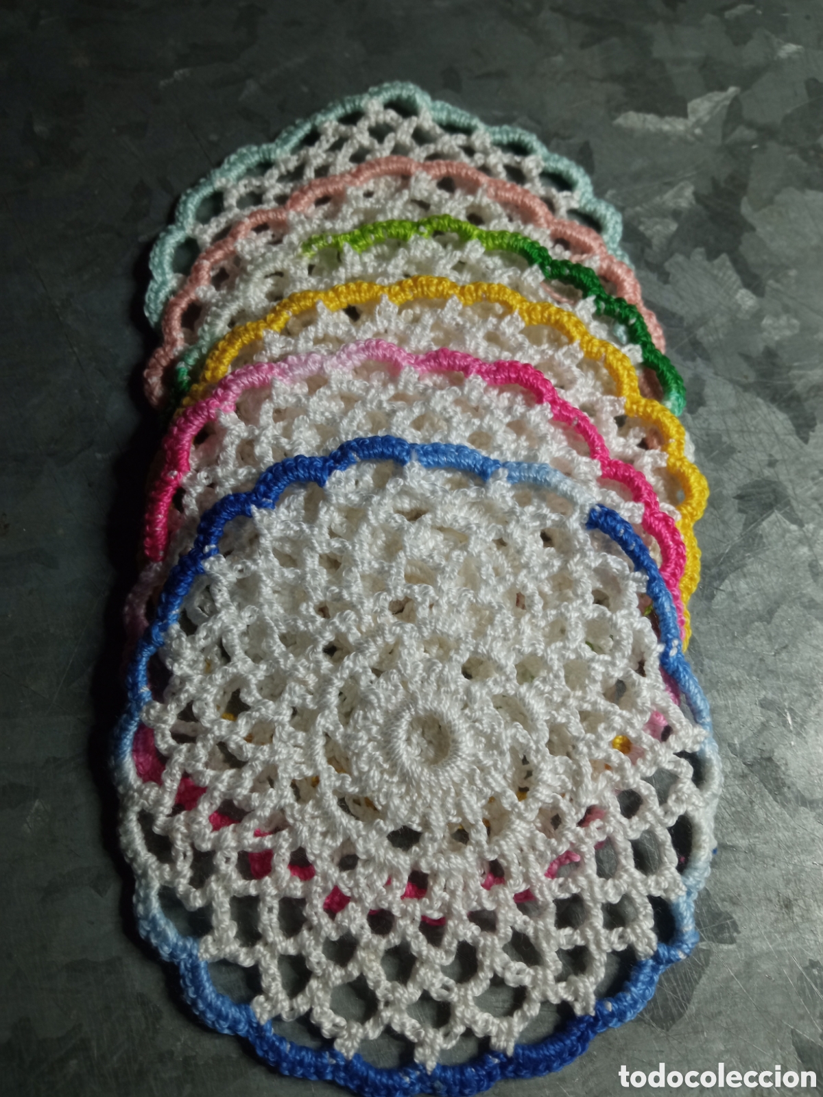 Artesan&iacute;a: 6 posavasos ganchillo - Foto 2