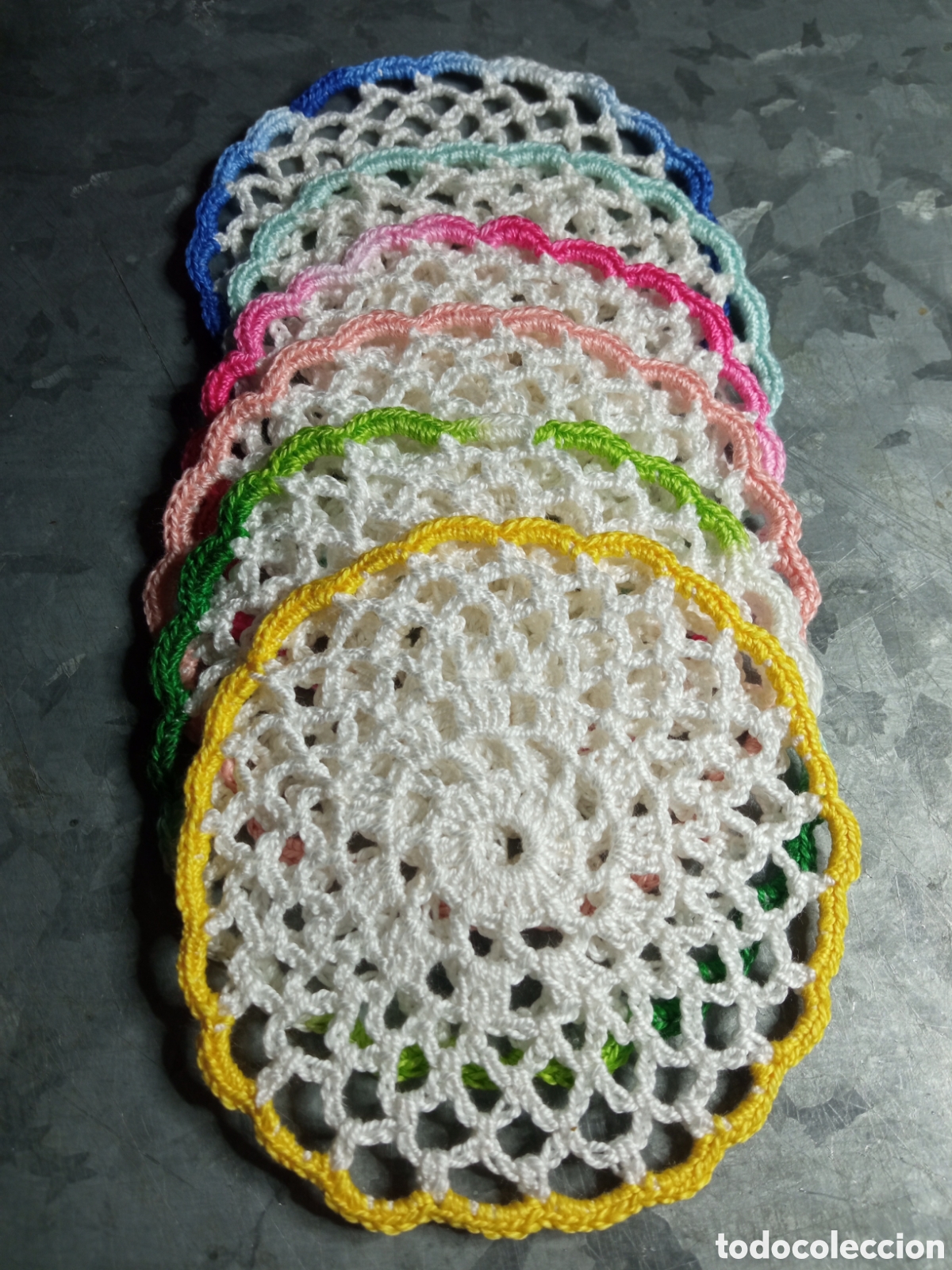 Artesan&iacute;a: 6 posavasos ganchillo - Foto 2