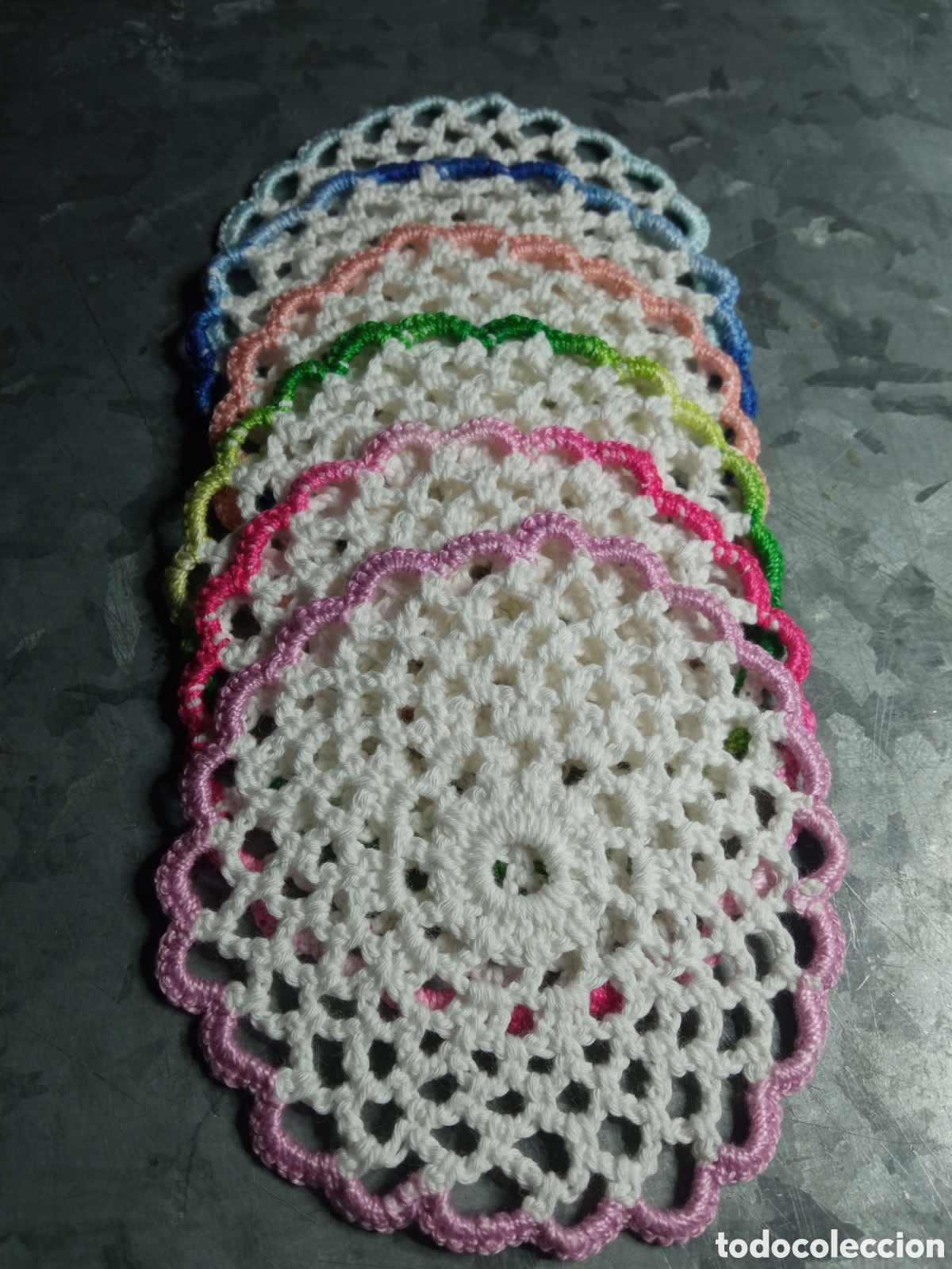 Artesan&iacute;a: 6 posavasos ganchillo - Foto 2