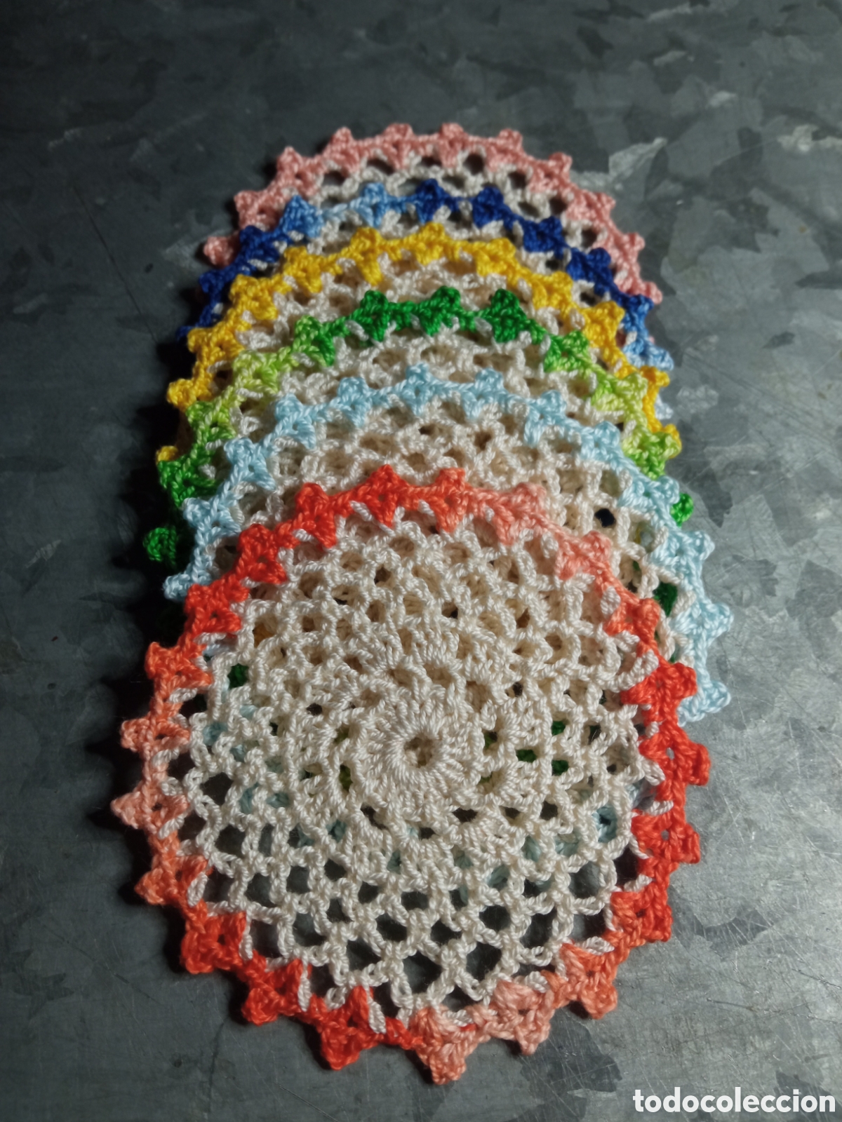 Artesan&iacute;a: 6 posavasos ganchillo - Foto 2
