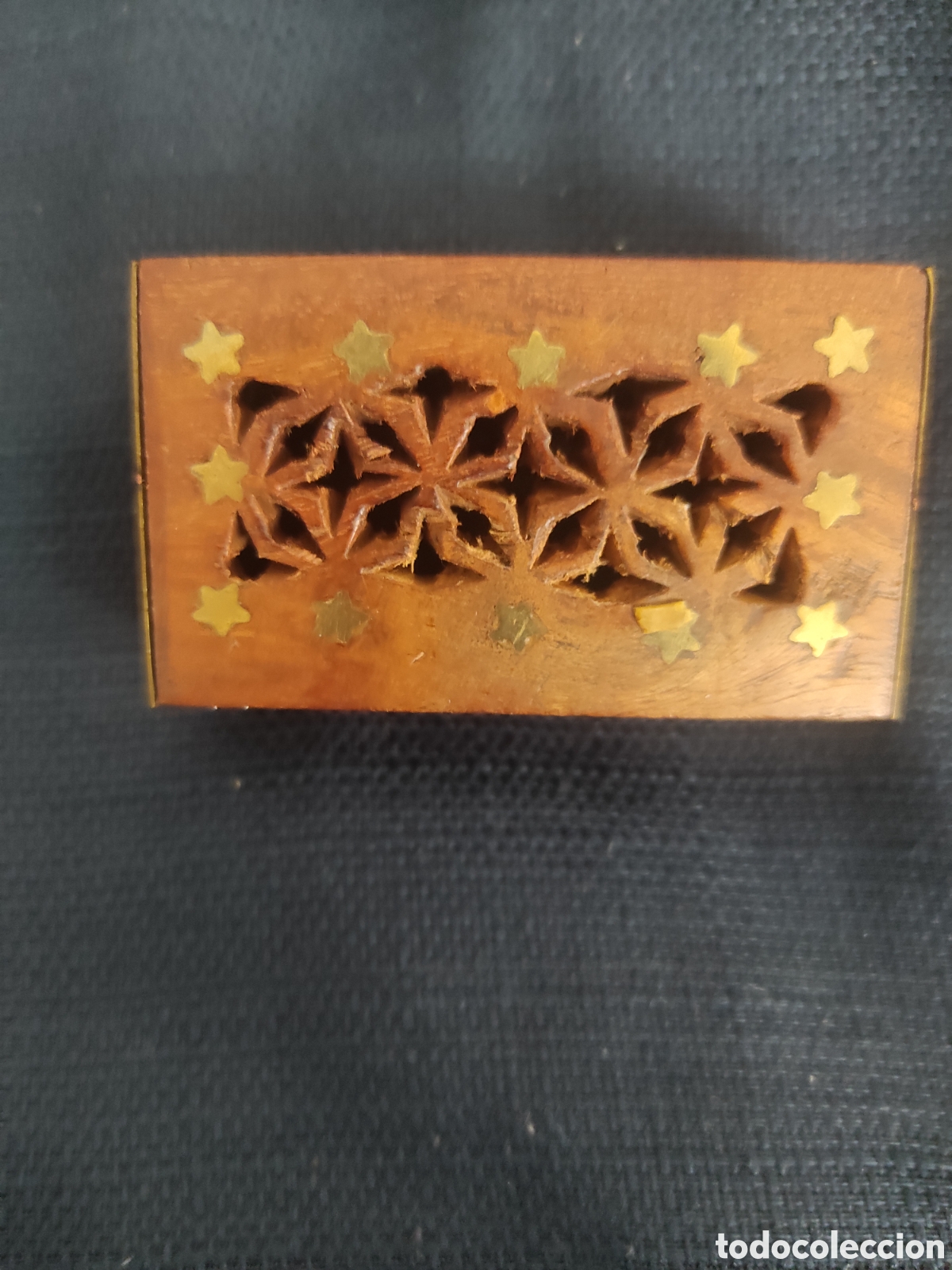 Artesan&iacute;a: Cajitas en madera y laton 4 uds - Foto 2