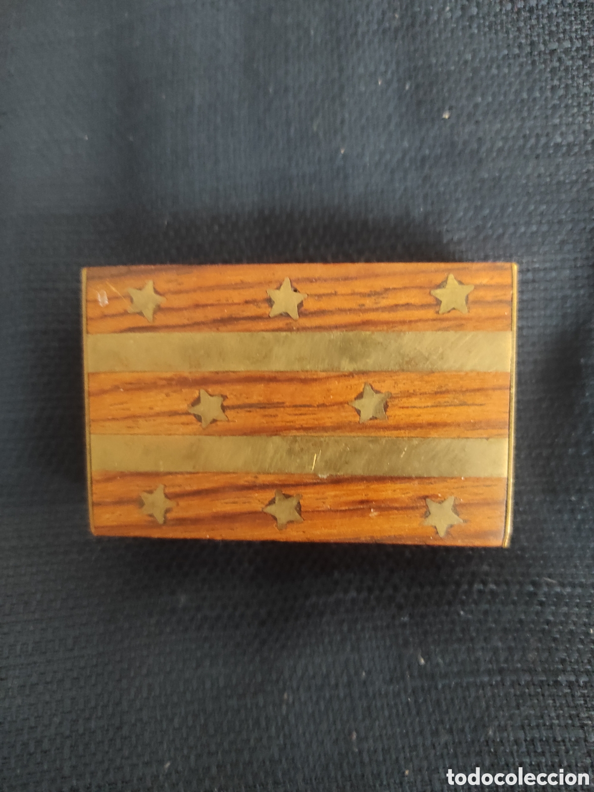 Artesan&iacute;a: Cajitas en madera y laton 4 uds - Foto 3