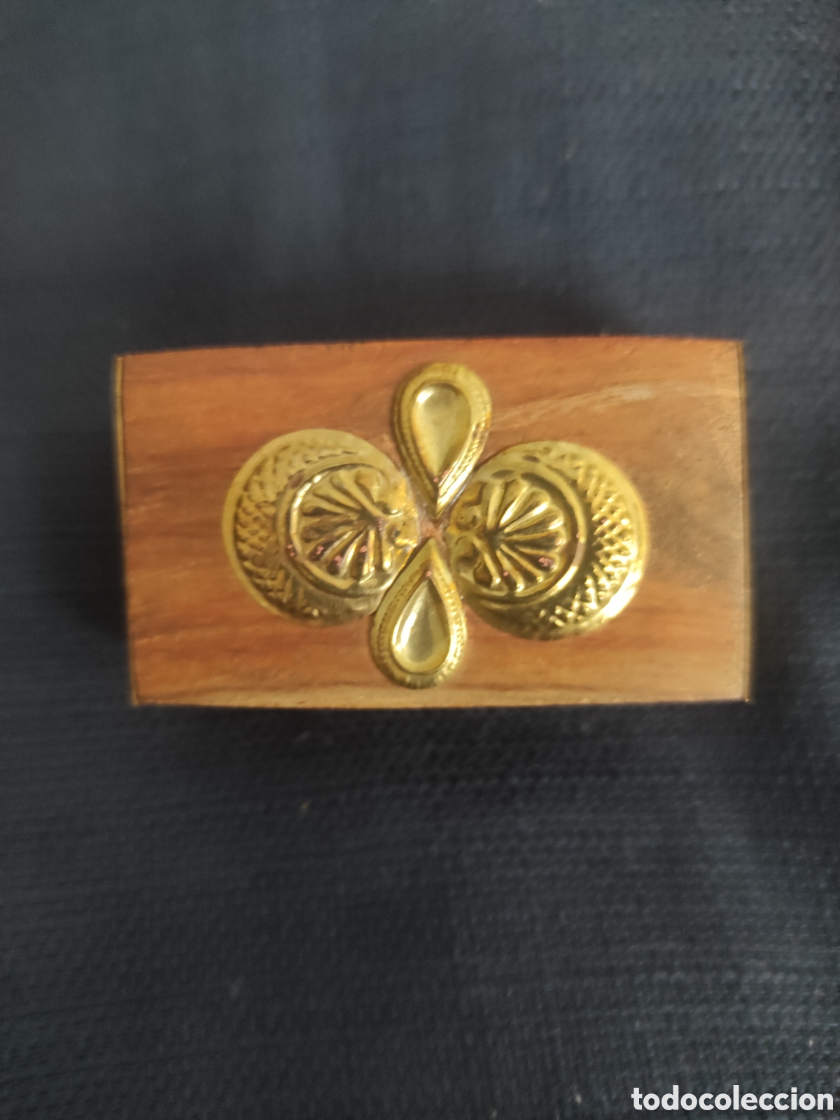 Artesan&iacute;a: Cajitas en madera y laton 4 uds - Foto 4