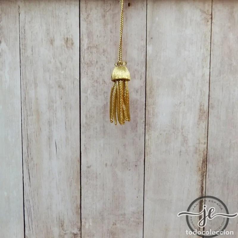 Artesan&iacute;a: Borla de oro oscuro 5 cm - Foto 2