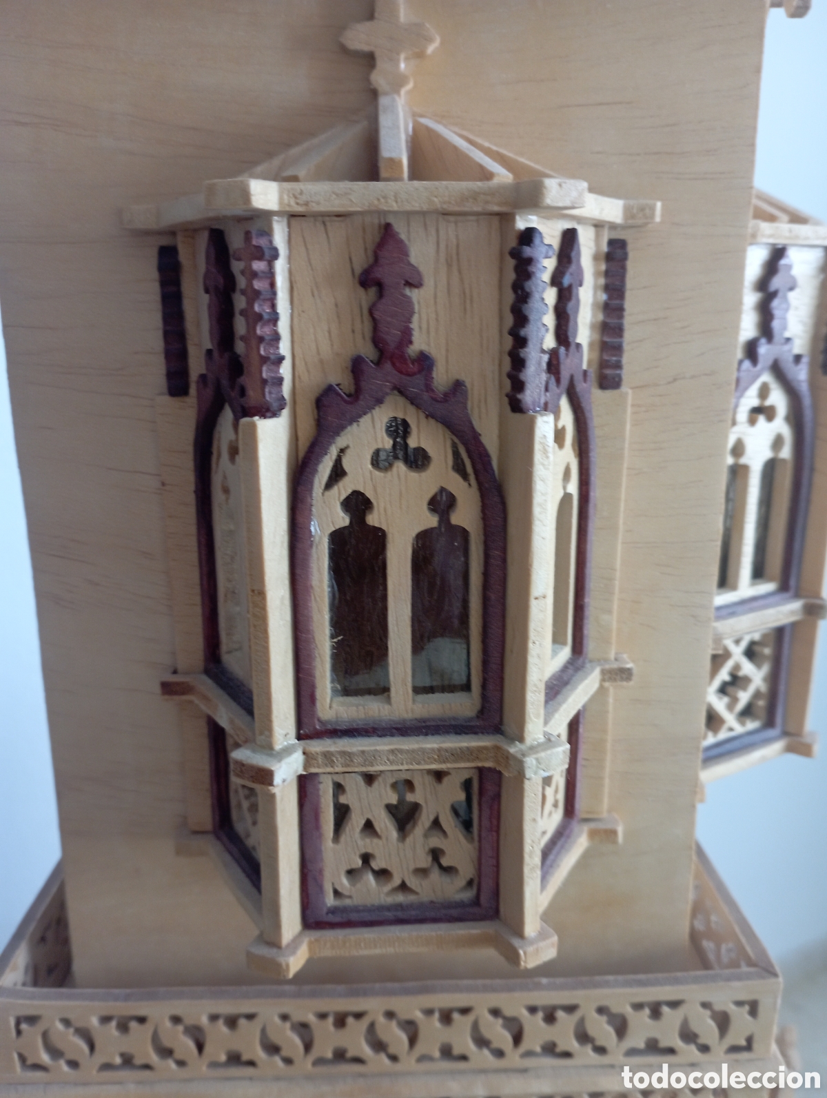 Artesan&iacute;a: Reloj grande de marqueter&iacute;a. - Foto 4