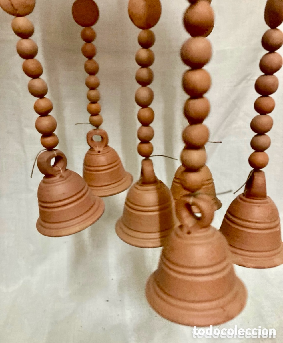 Artesan&iacute;a: CARRILLON DE CAMPANAS DE BARRO SUENA CON EL VIENTO - Foto 6