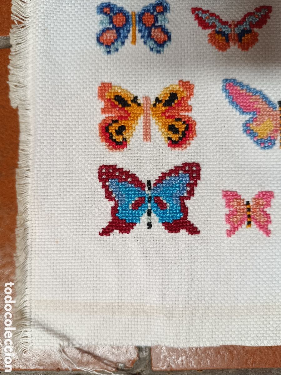 Artesan&iacute;a: Punto de cruz Mariposas - Foto 6