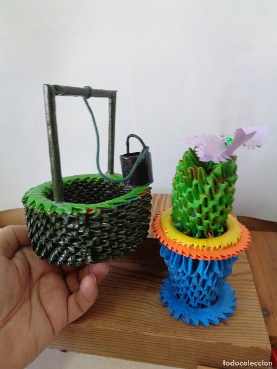 Artigianato: # POZO Y CACTUS. ARTESANIA ARTISTICA. ORIGAMI - PAPIROFLEXIA. # C-16.
