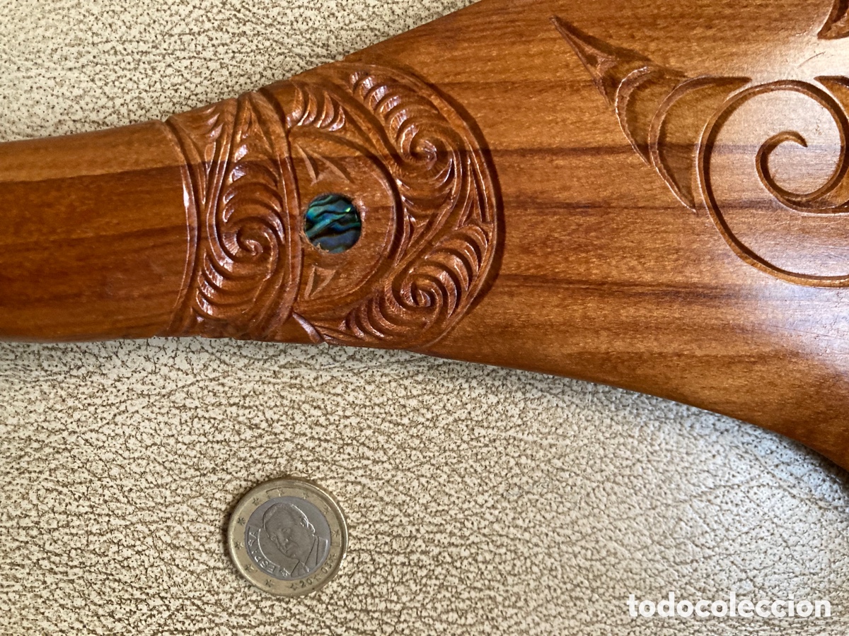 Artesan&iacute;a: Hacha maor&iacute; Nueva Zelanda madera de kauri - Foto 3