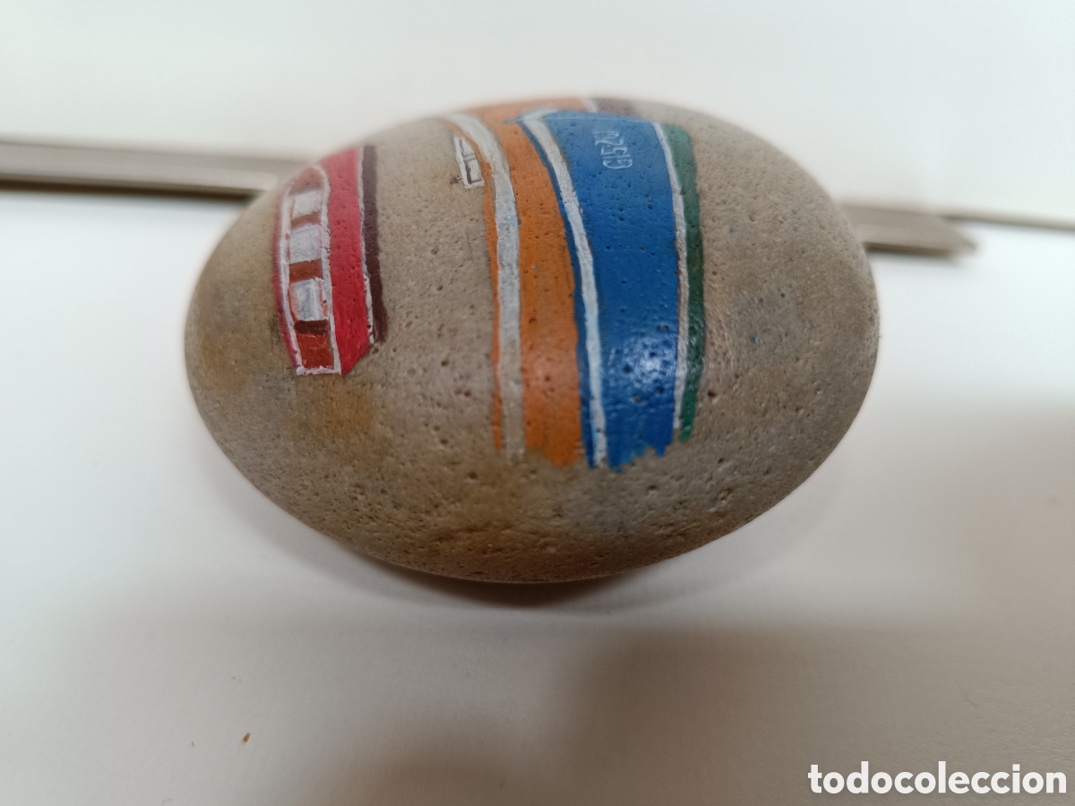 Artesan&iacute;a: Piedra pintada a mano barcas - Foto 3