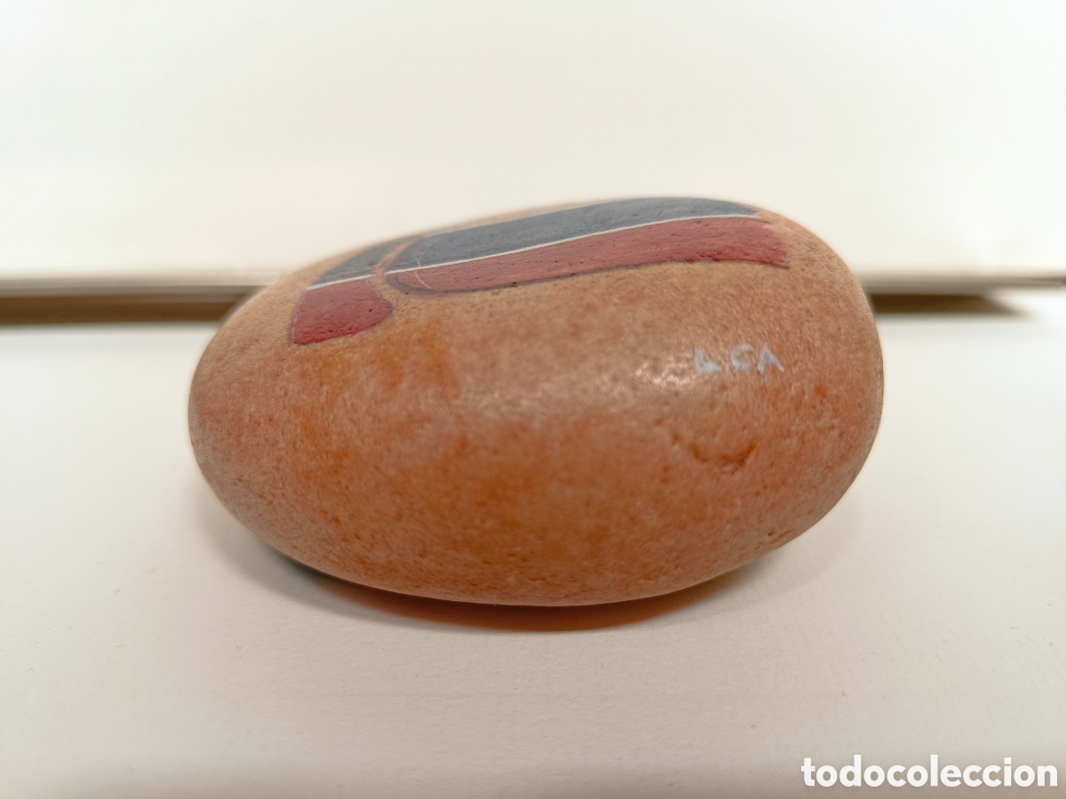 Artesan&iacute;a: Piedra pintada a mano timon y popa de barco - Foto 2