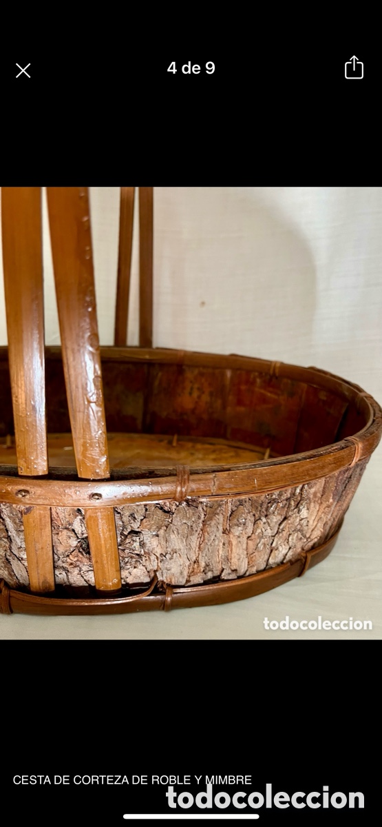 Artesan&iacute;a: CESTA DE CORTEZA DE ROBLE - Foto 3