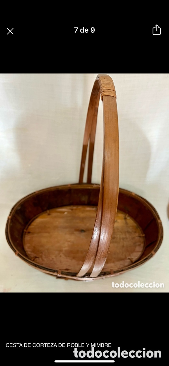 Artesan&iacute;a: CESTA DE CORTEZA DE ROBLE - Foto 5