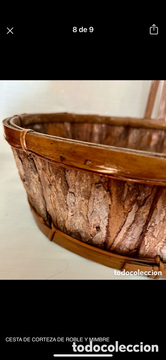 Artesan&iacute;a: CESTA DE CORTEZA DE ROBLE - Foto 7