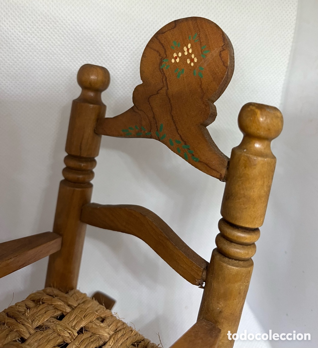 Artesan&iacute;a: MECEDORA DE MADERA ARTESANAL COMO NUEVA - Foto 2