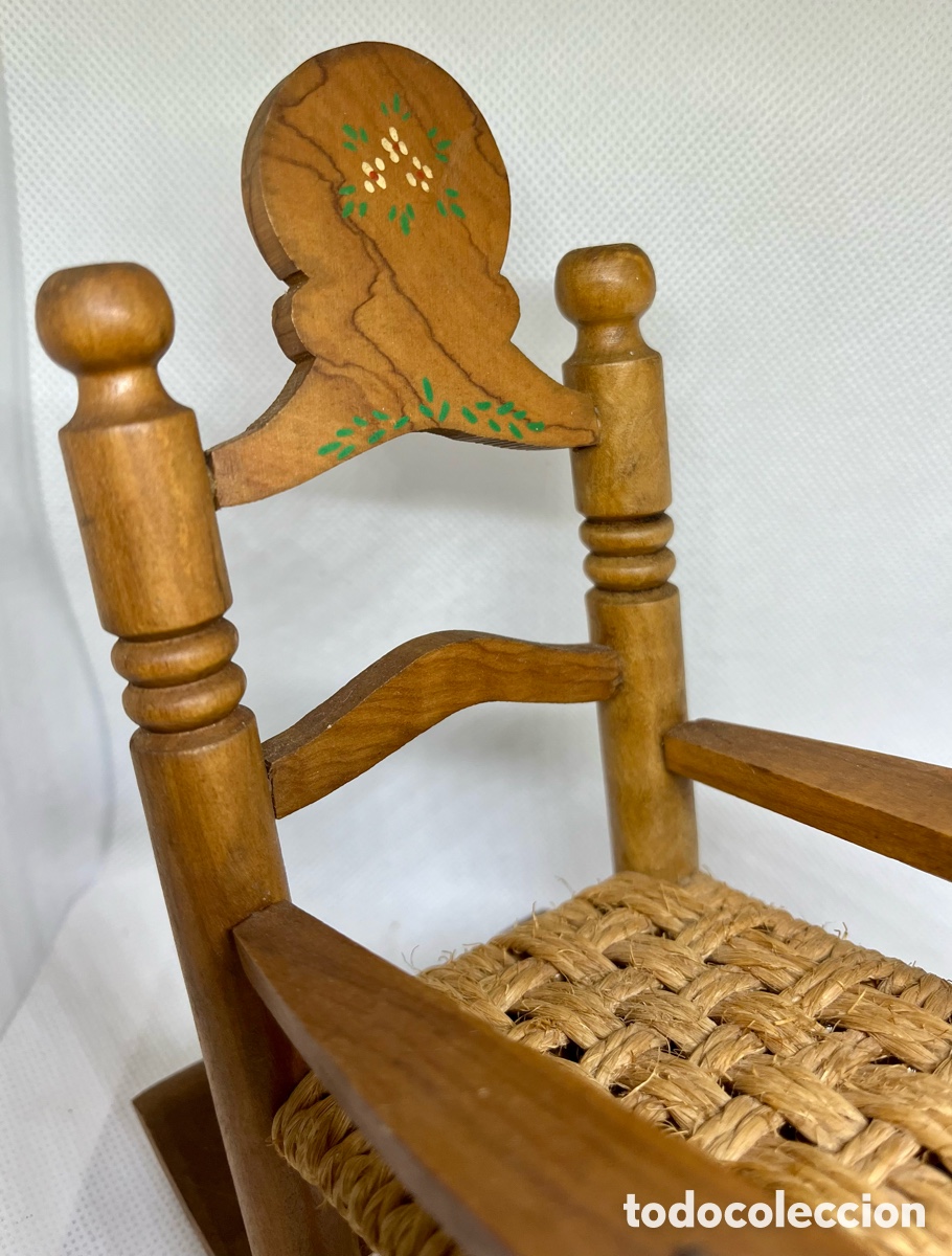 Artesan&iacute;a: MECEDORA DE MADERA ARTESANAL COMO NUEVA - Foto 5