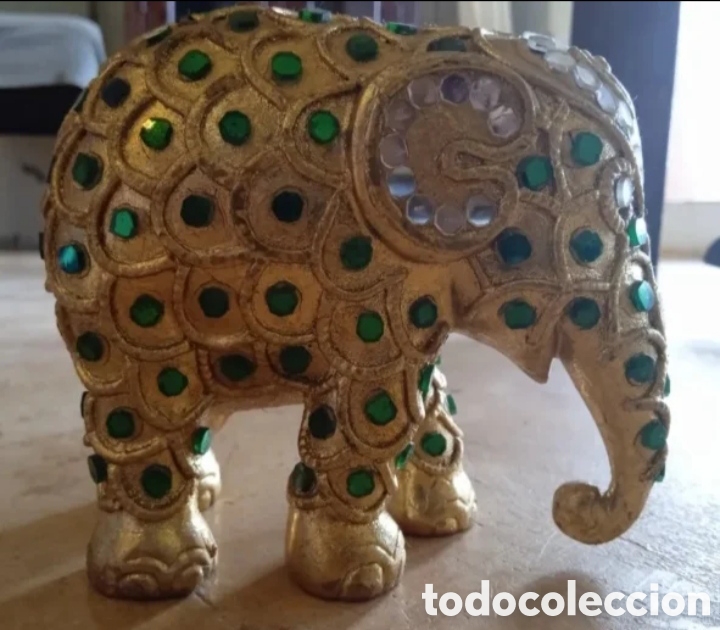 Artesan&iacute;a: Elephant Parade Attuhaya Oro 10 cm - Foto 2