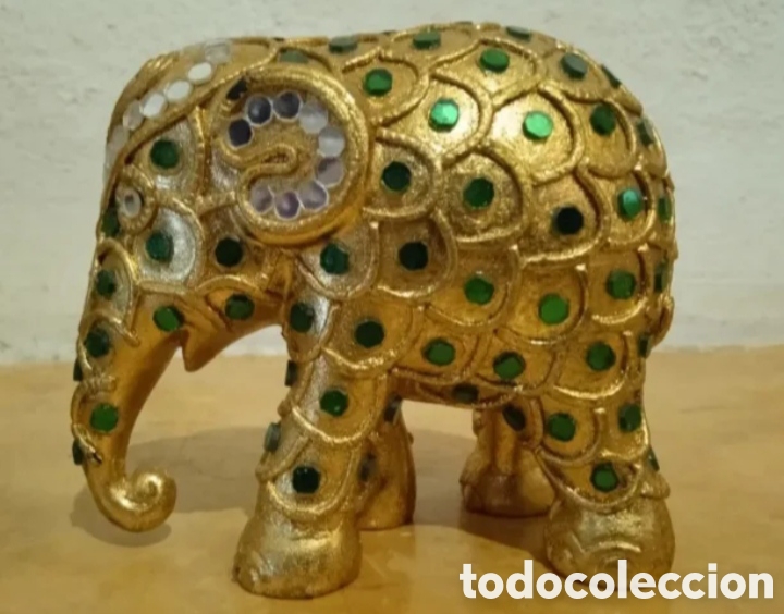Artesan&iacute;a: Elephant Parade Attuhaya Oro 10 cm - Foto 1
