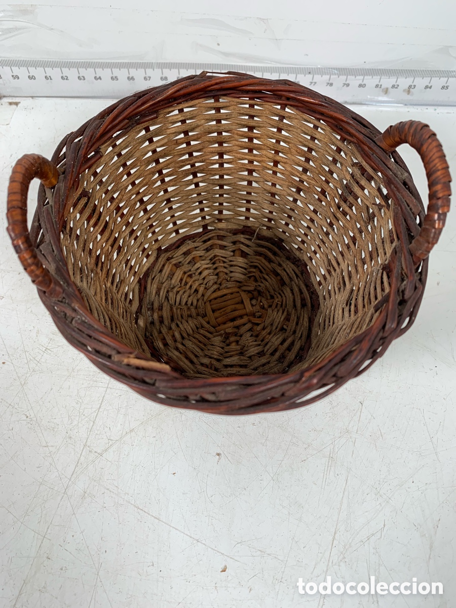 Artesan&iacute;a: 01_ peque&ntilde;o cesto de mimbre - Foto 2