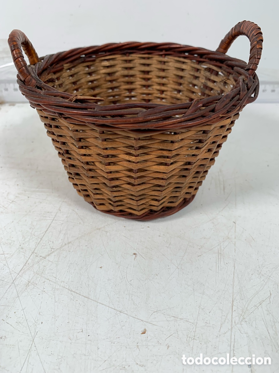 Artesan&iacute;a: 01_ peque&ntilde;o cesto de mimbre - Foto 3