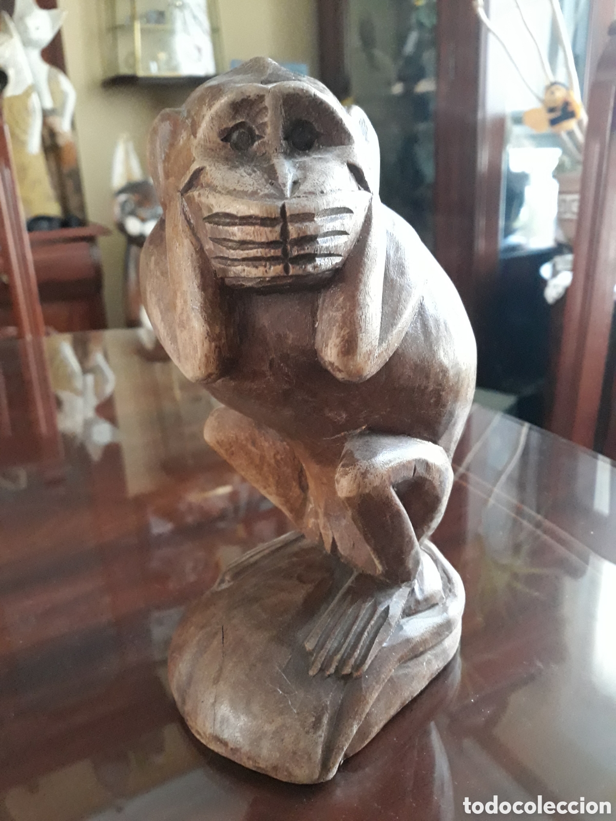 Artesan&iacute;a: Figuras monos de madera - Foto 2