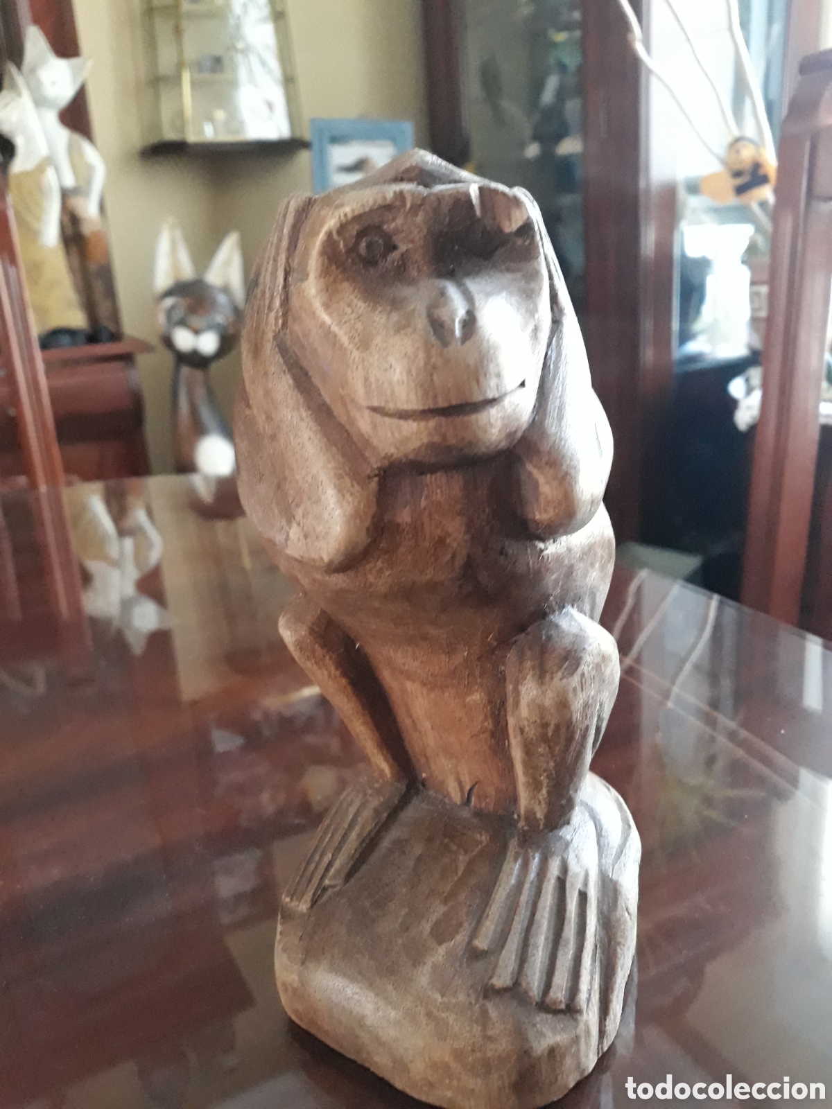 Artesan&iacute;a: Figuras monos de madera - Foto 3